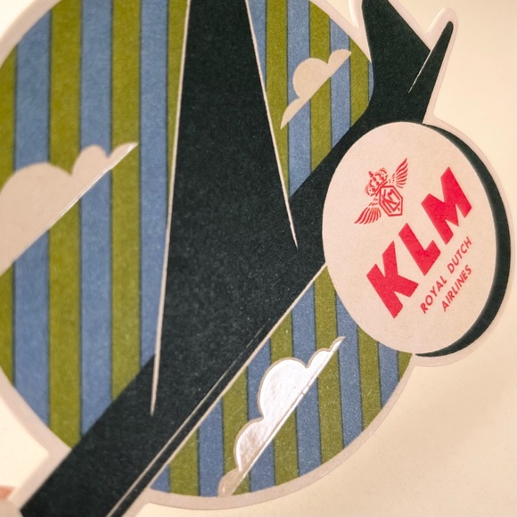 Louis Vuitton jumbo luggage sticker KLM Royal Dutch Airlines - Picture 4 of 11